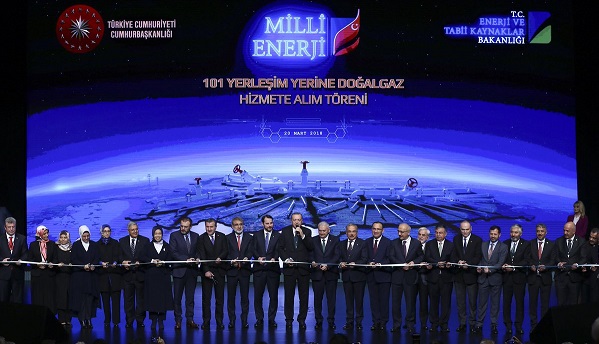 101 Yerleşim Yeri Daha Doğalgaza Kavuştu