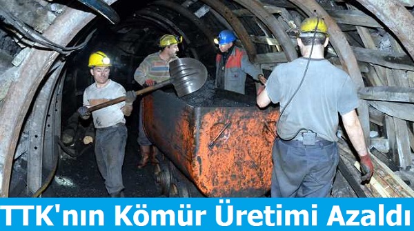 TTK'nın Satılabilir Kömür Üretimi Azaldı