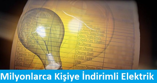 Milyonlarca Kişiye indirimli Elektrik Projesi
