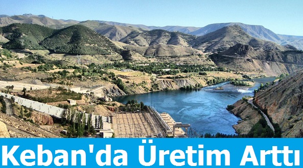 Keban'da Elektrik Üretimi Arttı