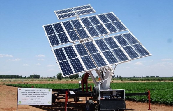 Bakanlık, Güneş Enerjisiyle Çalışan Sulama Makinesi Üretti