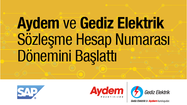 Aydem ve Gediz Elektrik'te Sözleşme Hesap Numarası Dönemi
