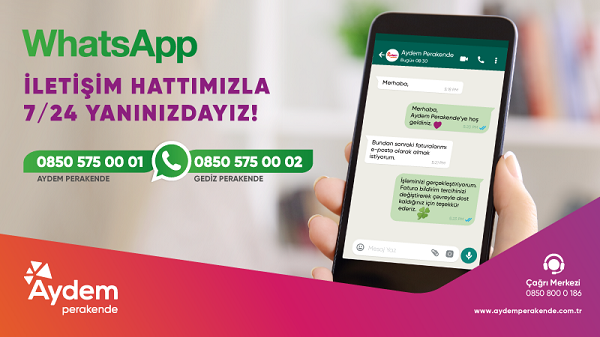 Aydem ve Gediz Müşterilerine WhatsApp'tan Hizmet Verecek