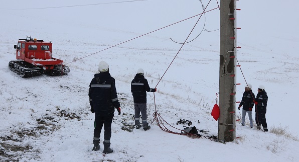 ÇEDAŞ'ın Enerji Timleri Kar Kış Dinlemiyor