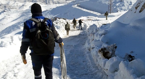 Dicle EDAŞ Ekipleri Sınır Güvenliği için işbaşında
