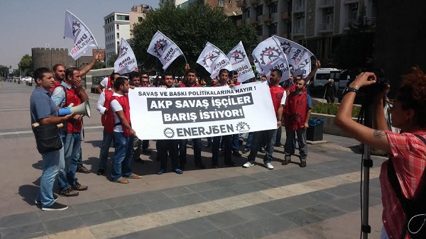 Enerji işçilerinden Barışa Destek