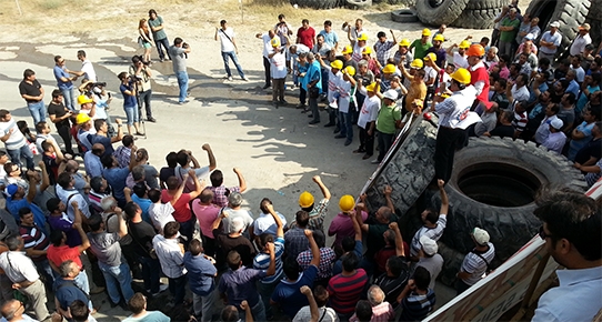 Yatağan'daki Enerji ve Maden işçilerine  Meksika'dan Destek