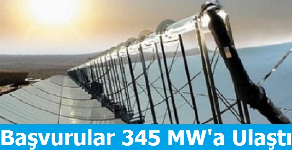 Güneş Enerjisinden Lisanssız Üretim Başvuruları 345 MW'a Ulaştı