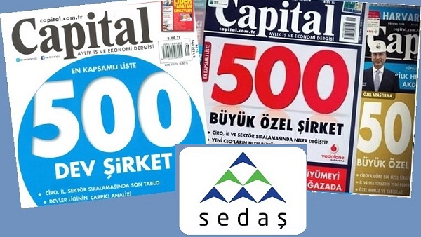 SEDAŞ Büyük Özel Şirketler Listesinde