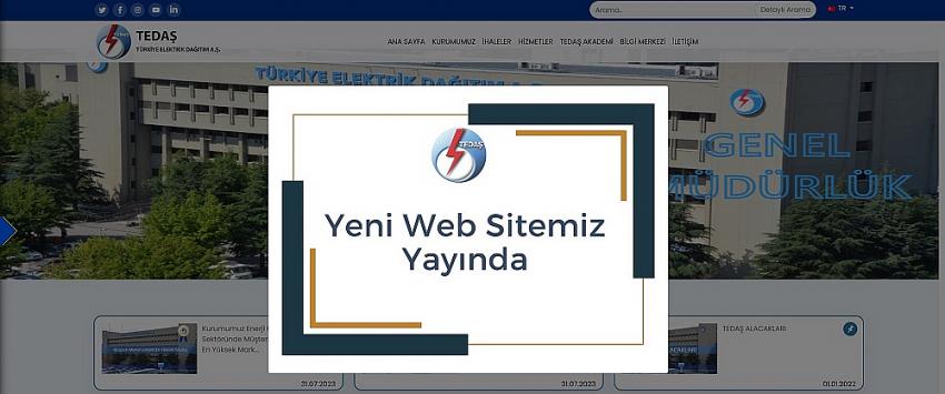 TEDAŞ Web Sitesini Yeniledi