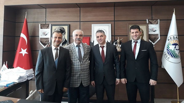 TREPAŞ'tan Keşan Belediye Başkanına Ziyaret
