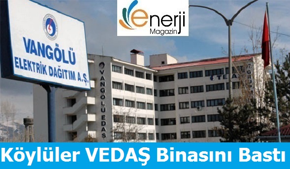 Köylüler VEDAŞ Binasını Bastı