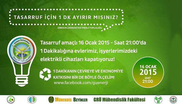 Enerji Tasarrufu için 1 Dakika Ayırır Mısınız?