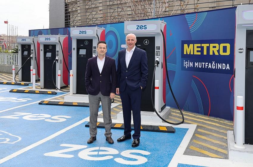 Zes, Metro Türkiye Mağazalarında Yüksek Hızlı Şarj Dönemini Başlattı
