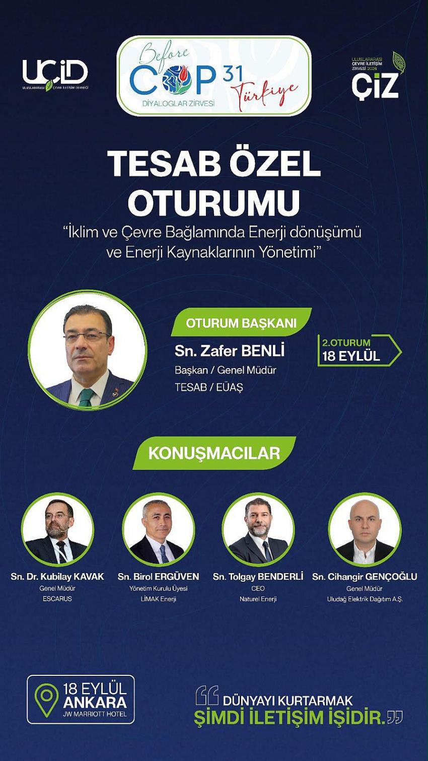 UEDAŞ Genel Müdürü Cihangir Gençoğlu Before COP31 Zirvesi’nde Enerji Dönüşümünü Anlatacak
