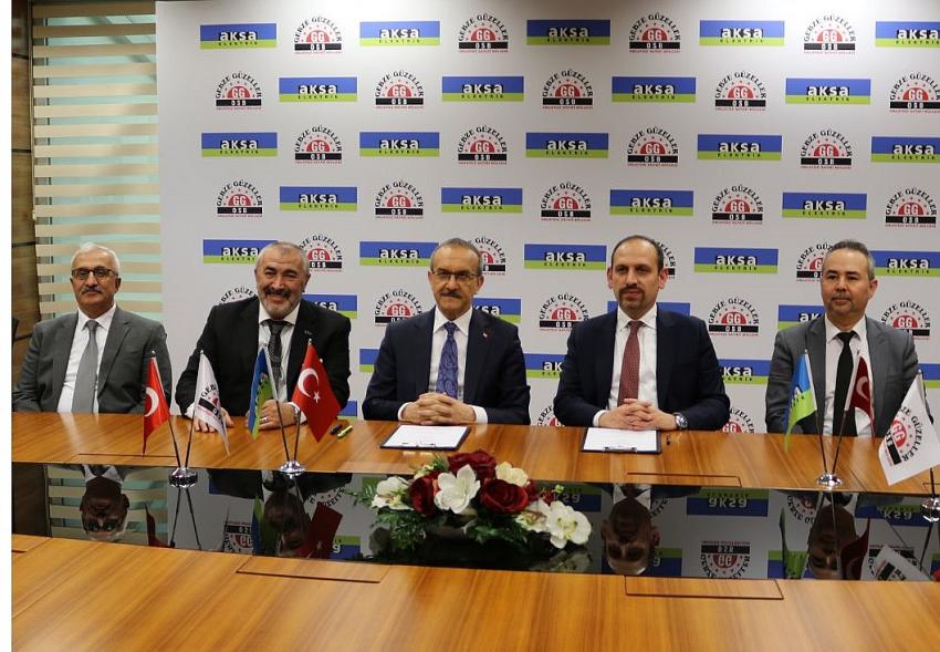 Aksa Elektrik ve Gebze Güzeller OSB Arasında Yenilenebilir Enerji İş Birliği