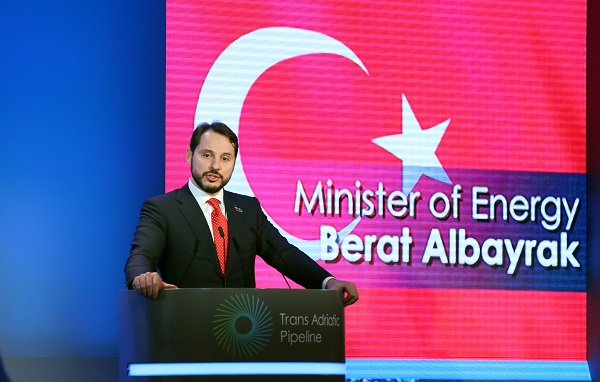 Bakan Albayrak TAP inşaatının Temel Atma Törenine Katıldı