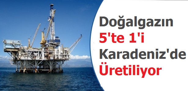 Doğalgazın 5'te 1'i Karadeniz'de Üretiliyor