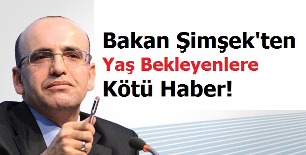 Bakan Şimşek'ten Kötü Haber