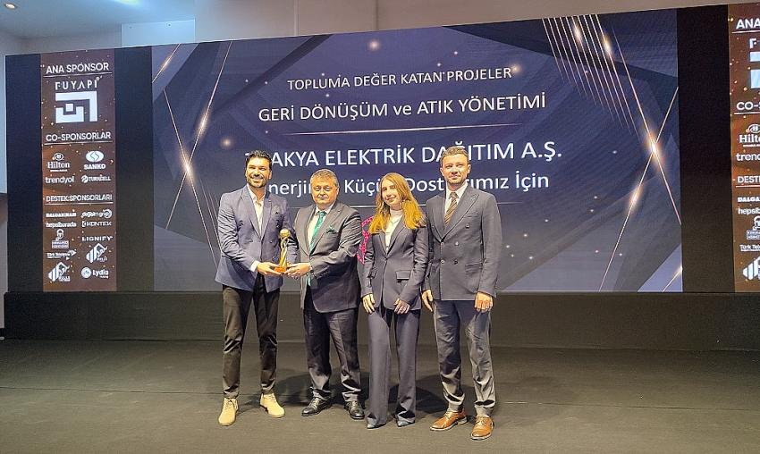 TREDAŞ’ın Enerjimiz Küçük Dostlarımız İçin Projesine Toplumsal Fayda Ödülü