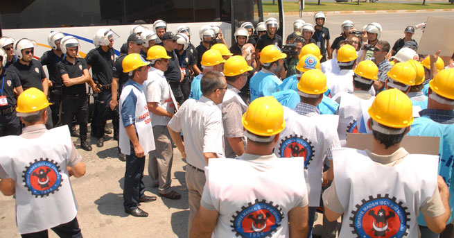 Enerji ve Maden işçileri Kente Sokulmadılar